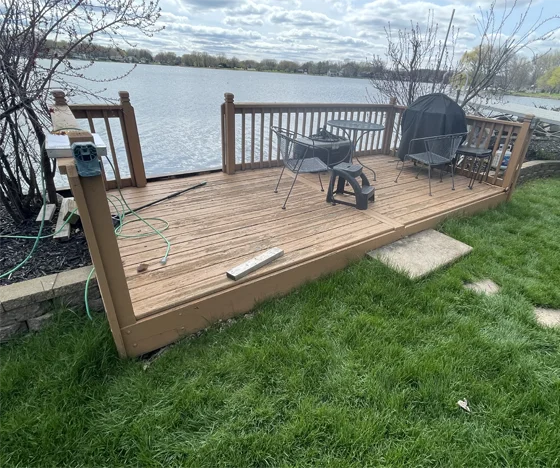 Deck Repair Before - Hard Decks - Hard Decks Deck Repair Before