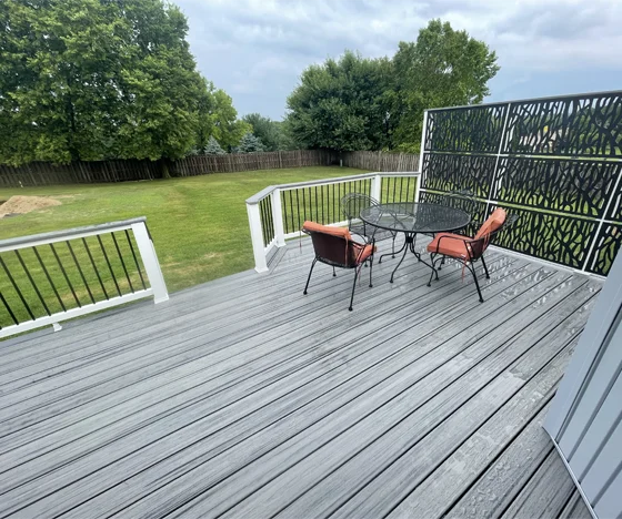 Deck Installation With An Outdoor Living Space - Hard Decks - Hard Decks Deck Installation With An Outdoor Living Space