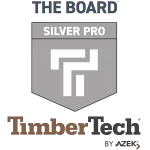 TimberTech logo – Silver Pro Contractor (The Board Program) official badge