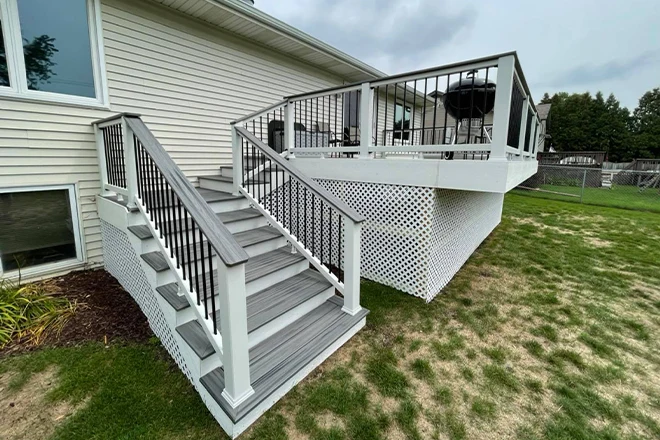 Ideas for Custom Deck Railings You Can Use to Craft Your Dream Deck 2 White grey and black deck railing idea