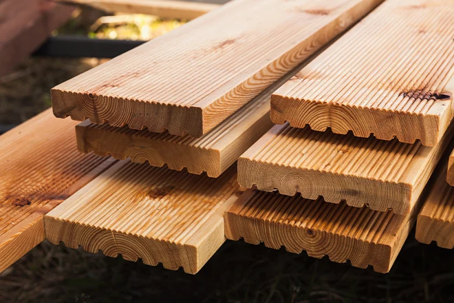 Wood decking