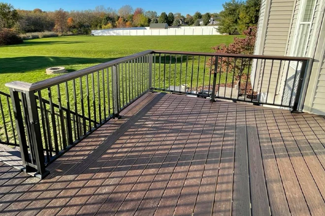 Ideas for Custom Deck Railings You Can Use to Craft Your Dream Deck 1 Custom deck railing on a composite deck