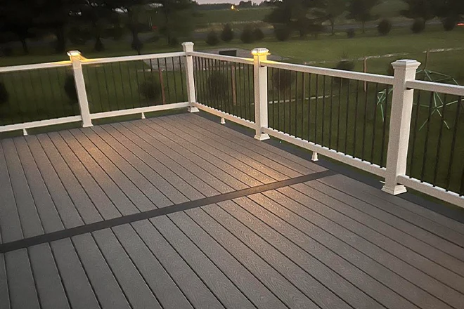 The Best Sustainable Decking Materials For Your Deck In Belvidere, IL 1 Sustainable decking materials like composite is used here