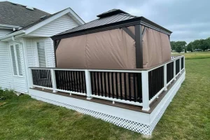 Blog 6 Deck with covered portion as one of the privacy ideas for a deck