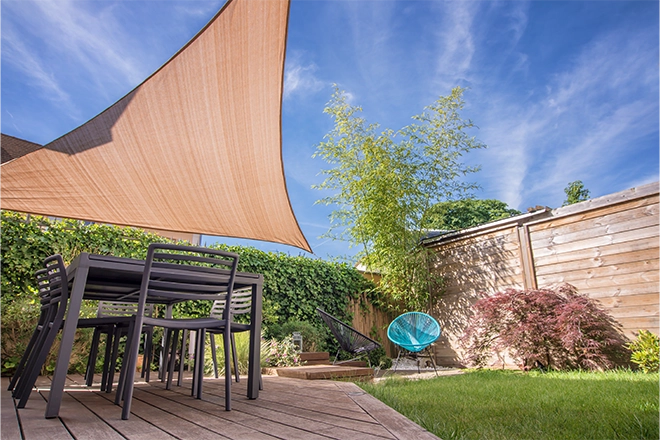 Deck Shade Ideas To Keep Your Outdoor Space In Belvidere, IL, Cool 4 Sun shade sail over deck