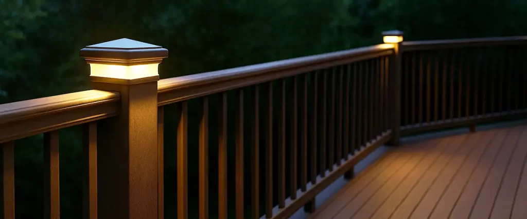 railing post lights