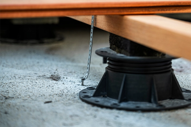 Deck Foundation Options And Their Importance To Your Deck’s Safety 2 Deck foundation closeup