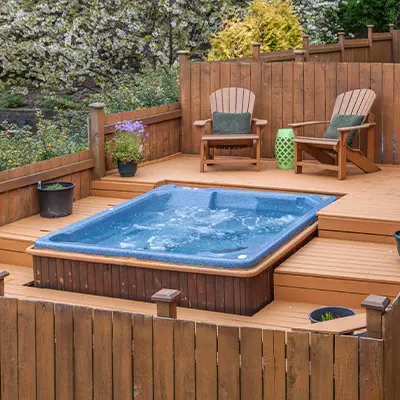 Deck Building Service 11 hot tubs