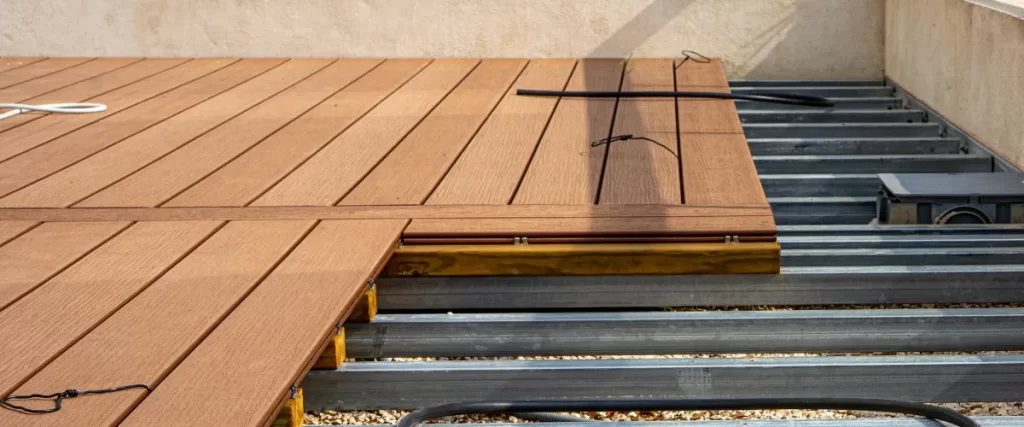 How to Install Composite Decking: A Complete Guide for Your Next Project 2 the installation of composite decking boards on a metal subframe